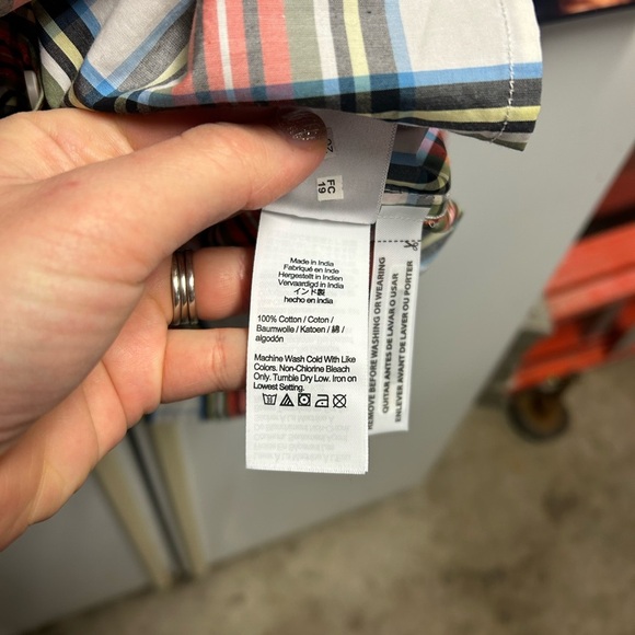 J. Crew Plaid Button Down Shirt - Red, Blue, White - Picture 3 of 7